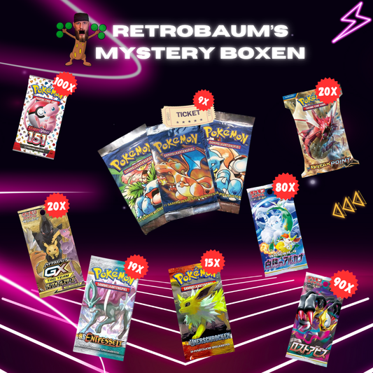 Retrobaum's Mystery Boxen - Chance auf 3 Base Set 1st Booster!