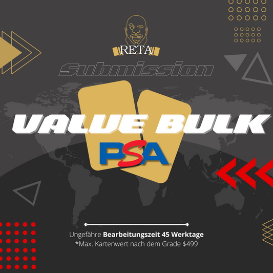 PSA Value Bulk Grading - bis $499 - RETA Exklusiv